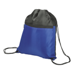 Drawstring Sport Bag with Zip Pocket 210D - Image 3