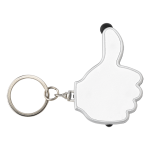 3 in 1 Thumbs Up Keychain with Stylus and LED Light - Image 4