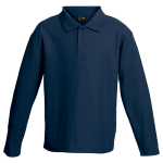 175g Pique Knit Long Sleeve Golfer Kiddies - Image 2