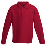 175g Pique Knit Long Sleeve Golfer Kiddies - Image 3