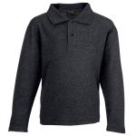 175g Pique Knit Long Sleeve Golfer Kiddies - Image 6