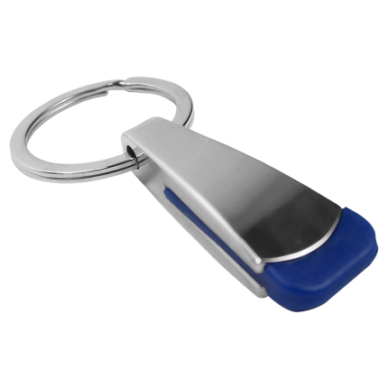 Tear Shaped Chrome Keychain