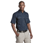 Plain Bush Shirt Mens