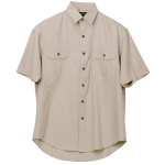 Plain Bush Shirt Mens - Image 5