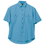 Plain Bush Shirt Mens - Image 8