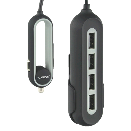 Whizzy 4 Port USB Car Charger