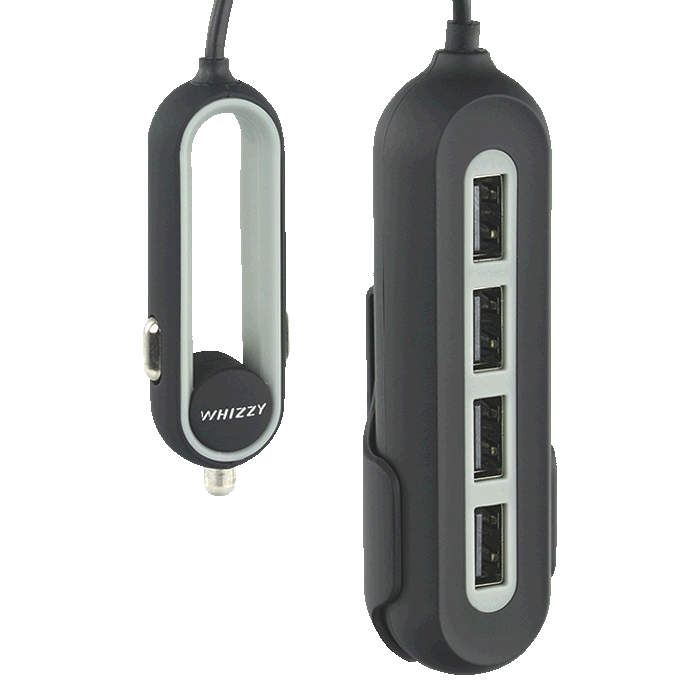 306515-main.png Whizzy 4 Port USB Car Charger - Image 1