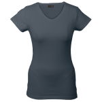 170g Slim Fit V-Neck T-Shirt Ladies - Image 7