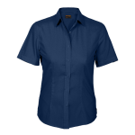 Basic Poly Cotton Blouse Short Sleeve Ladies - Image 2