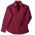 Pioneer Check Blouse Long Sleeve Ladies - Image 3