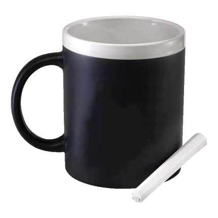 300ml Stoneware Chalk Board Mug