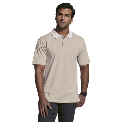 Jacquard Collar Golfer Mens