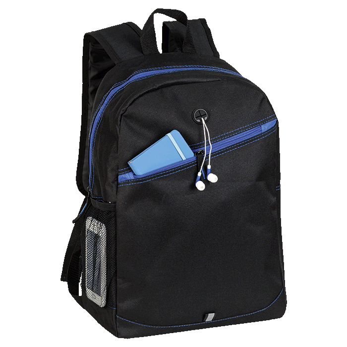 305675-main.png Backpack With Contrast Colour Diagonal Zip - Image 1