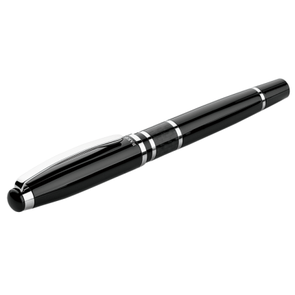 Brass Rollerball Pen with Carbon Fibre Trim