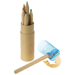 Coloured Pencil Set of 6 with Sharpener