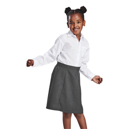 Girls Panelled School Skirt