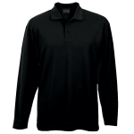 175g Pique Knit Long Sleeve Golfer Mens - Image 7