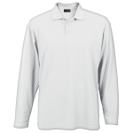 175g Pique Knit Long Sleeve Golfer Mens - Image 6
