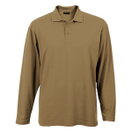 175g Pique Knit Long Sleeve Golfer Mens - Image 10