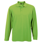 175g Pique Knit Long Sleeve Golfer Mens - Image 11