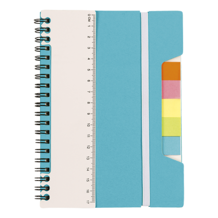 A5 Notebook With Sticky Notes And Ruler
