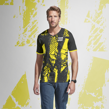 Mens V-Neck T-Shirt Custom Design