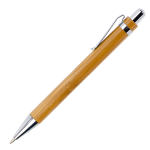 Bamboo Ballpoint Pen with Metal Trims
