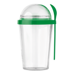 450ml Dual Compartment Breakfast Mug with Spoon - Image 2