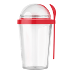 450ml Dual Compartment Breakfast Mug with Spoon - Image 3