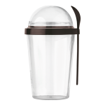 450ml Dual Compartment Breakfast Mug with Spoon - Image 5