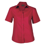 Brushed Cotton Twill Blouse Short Sleeve Ladies - Image 3