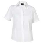 Brushed Cotton Twill Blouse Short Sleeve Ladies - Image 6