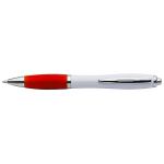 White Barrel Curved Design Ballpoint Pen - Image 6