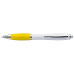 White Barrel Curved Design Ballpoint Pen - Image 7