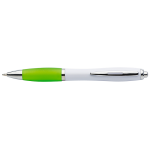 White Barrel Curved Design Ballpoint Pen - Image 11