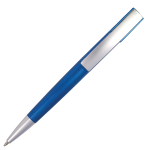 Silver Square Clip Ballpoint Pen