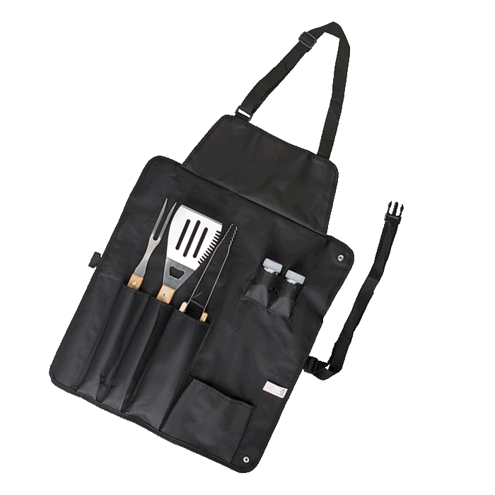 303965-main.png 6 Piece Barbeque Set in Apron - Image 1