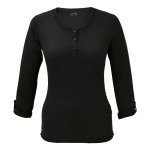 145g Henley Long Sleeve T-Shirt Ladies - Image 4