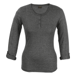 145g Henley Long Sleeve T-Shirt Ladies - Image 5