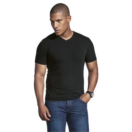 170g Slim Fit V-Neck T-Shirt Mens