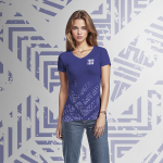 Ladies V-Neck T-shirt Custom Design