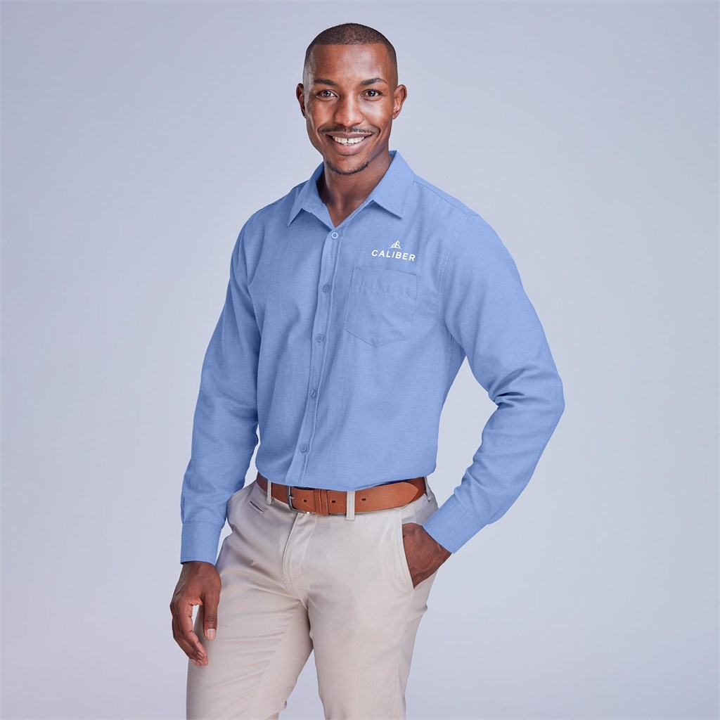 CW-AL-181-A Mens Long Sleeve Oxford Shirt - Image 1