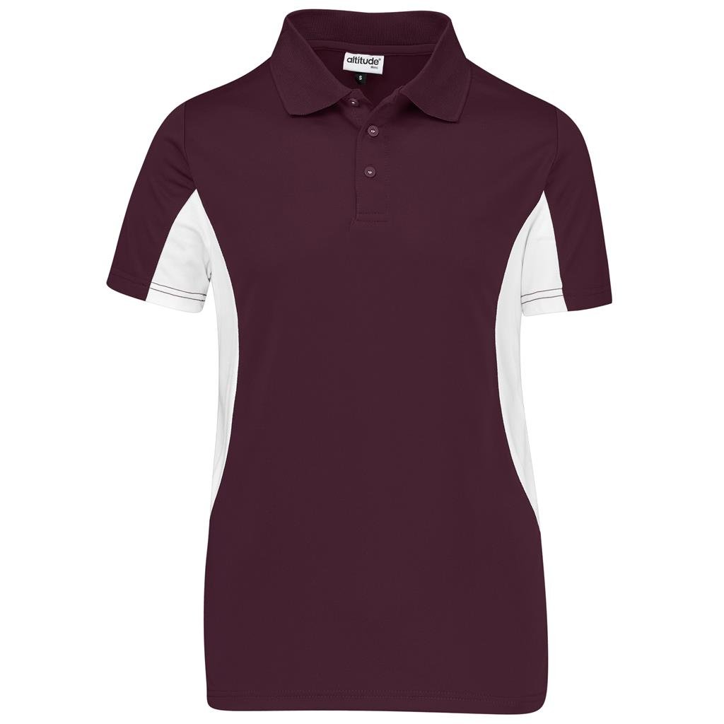 ALT-CPGK-M Kids Championship Golf Shirt - Maroon - Image 1