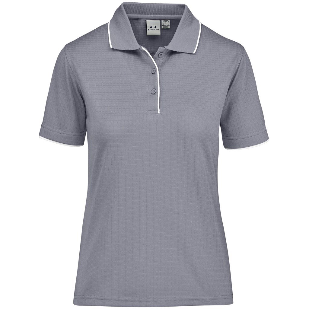 BIZ-3605-GY Ladies Elite Golf Shirt - Grey - Image 1