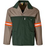 Site Premium Two-Tone Polycotton Jacket - Reflective Arms & Back - Orange Tape - Image 3