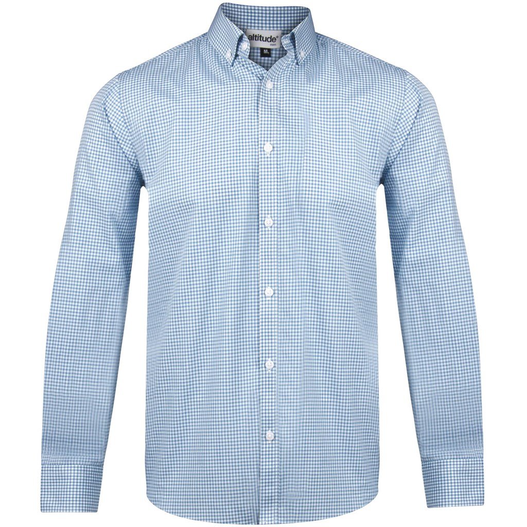 ALT-EDL-BU Mens Long Sleeve Edinburgh Shirt - Blue - Image 1