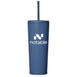 Kooshty Concorde Stainless Steel & Plastic Double-Wall Tumbler & Straw - 720ml - Image 5