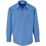 Mens Long Sleeve Micro Check Shirt - Image 2