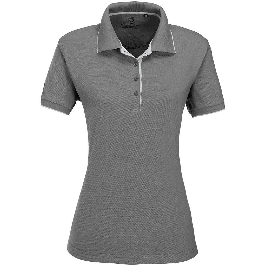 GP-7459-GY Ladies Wentworth Golf Shirt - Grey - Image 1