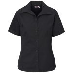 Ladies Short Sleeve Cotton Twill Moderna Shirt - Image 2